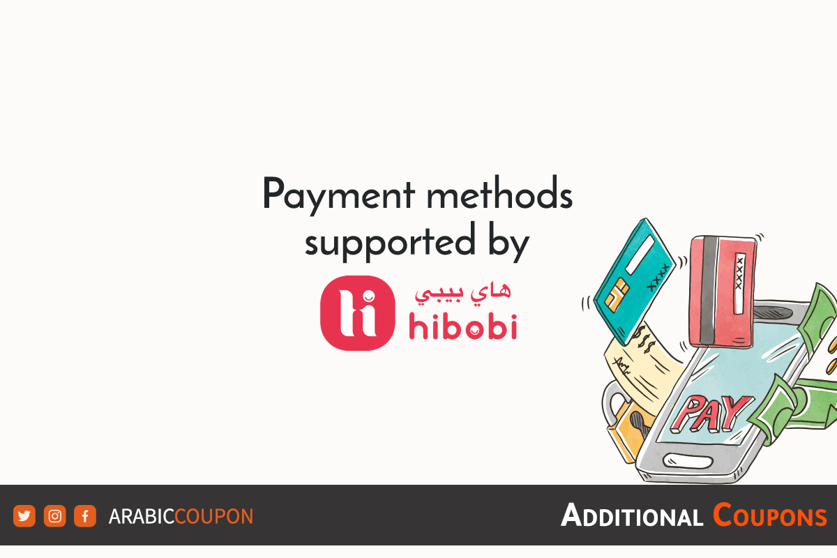Payment methods supported by HIBOBI for online shopping ONLY with extra coupons