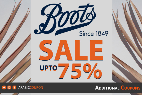 Boots SALE up to 75% OFF on all items with additional discount coupon code