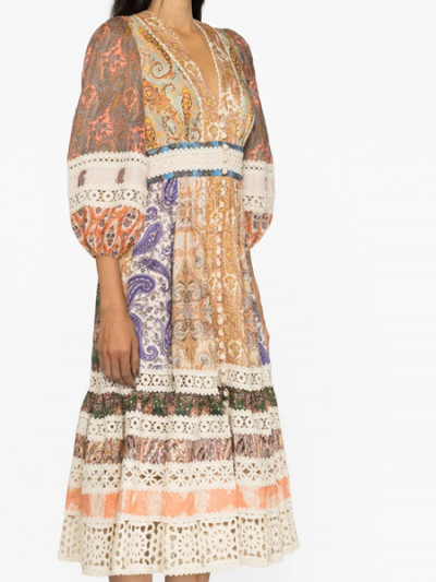 Zimmerman midi dress in various prints - 55% OFF - Farfetch Sale and Coupon
