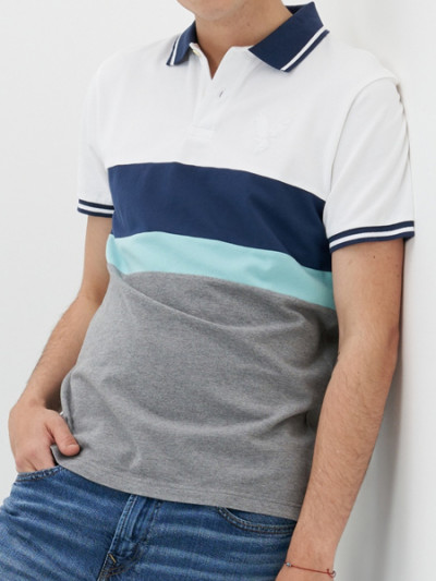 American Eagle tipped colorblock Polo t-shirt - 71% off