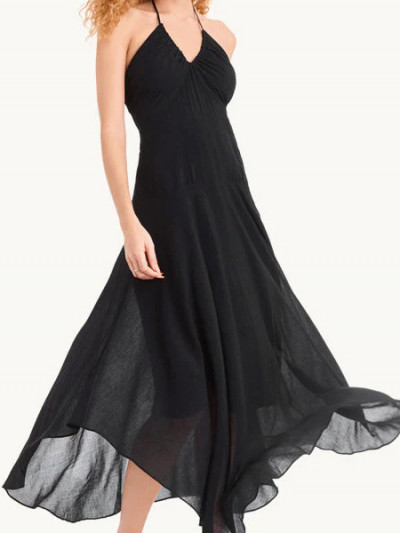DKNY Crinkle Halter Maxi Dress - 73% OFF - DKNY Coupon and discount code