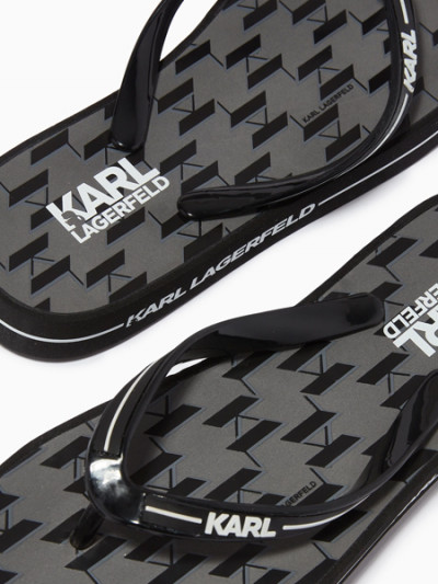 Benefit from 70% Ounass offers on Karl Lagerfeld Logo Slippers