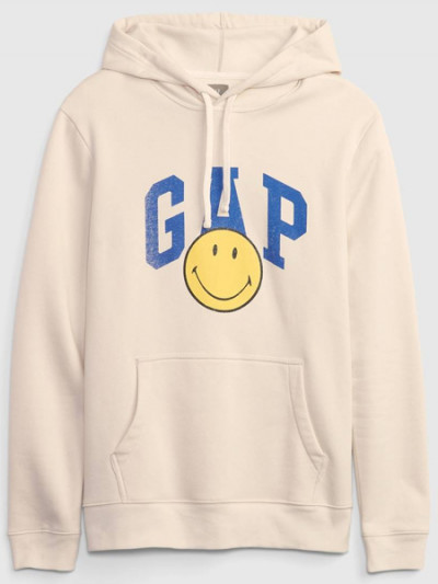 GAP X Smiley Vintage Soft Logo Hoodie with 50% off