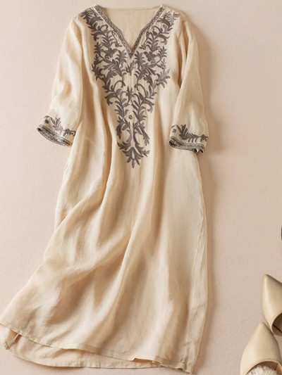 Luxurious embroidered kaftan for Ramadan - 53% OFF