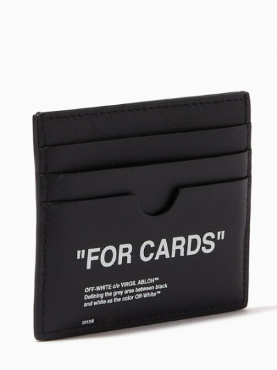 Off-White Leather Card Holder can be purchased at half price with Ounass Offers and Promo Code