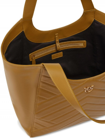 Shop Pinko Chevron Lined Bag for Half Price with Farfetch Promo Code & Offers